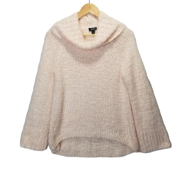 ANA Sweater Medium Pink soft Eyelash knit Cowl Neck - Picture 1 of 6